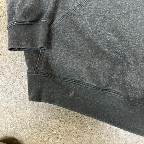 Carhartt Hoodie Mens Medium Grey Loose Fit Pullover Fleece K121 026 Sweatshirt - Picture 4 of 11